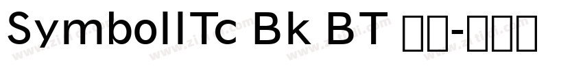 SymbollTc Bk BT 粗体字体转换